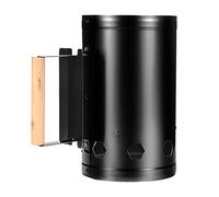 Aramox Avviatore per a Carbone, Acciaio Inossidabile Ad Alta Temperatura, Accensione Rapida del Fuoco per Barbecue, Cucina all'aperto e Campeggio (BLACK)