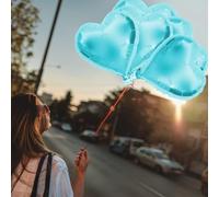 Aramox Ballo di Elio, Colori Vivaci, Adatti Alla Decorazione Domestica, Palloncini in Alluminio 10pcs 10 ', Palloncini Aggiungono un'atmosfera Romantica a Feste, Anniversari e Altro con 10'