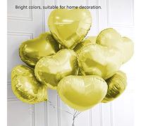 Aramox Ballo di Elio, Colori Vivaci, Adatti Alla Decorazione Domestica, Palloncini in Alluminio 10pcs 10 ', Palloncini Aggiungono un'atmosfera Romantica a Feste, Anniversari e Altro con 10' (GOLD)