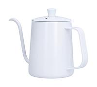 Aramox Bollitore per caffè Bollitore per caffè in Acciaio Inossidabile Mini Portatile 8,3 X 5,47 Pollici Coperchio con Beccuccio a Collo di Cigno Maniglia Ergonomica per Viaggi in Campeggio