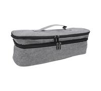 Aramox Borsa da Viaggio per Strumenti per Capelli, Custodia in Tela a Doppio Strato per Strumenti per lo Styling dell'asciugacapelli, Organizer Portatile 15,4x5,5x5,5 Pollici con Manici per il (GREY)