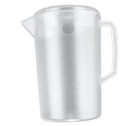 Aramox Brocca per l'acqua Brocca in Plastica per PC con Coperchio Satinato Scala da 16 Once Contrassegnata per Bevande Calde e Fredde per Limonata Tè Freddo Bevande Miste Domestica Uso del (5000ml)