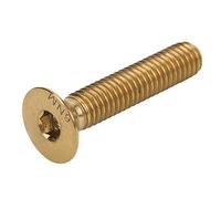 Aramox Bullone per Gambo Bici in Lega di Titanio M6x30mm Tappo a Cuffia Vite a Vite Leggera Arrugginita con Design Ad Alta Resistenza per la Riparazione della Bici (d'oro)