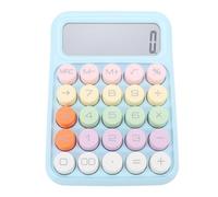 Aramox Calcolatrice Colorata, Display a 12 Cifre, Chiavi di Stile Meccanico, Materiale ABS, Pulsanti di Grandi Dimensioni, Batteria AAA, 11,5 X 16 Cm, Calcoli Rapidi, attività (cielo blu)