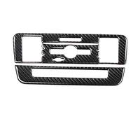Aramox Carbon Fiber Air Conditioning Control Panel Cover Trim for Mercedes A-Class B-Class CLA GLA (2 Pieces) - Dashboard Enhancement, Easy Installation, Stylish Upgrade