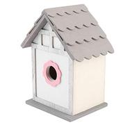 Aramox Casa di Uccelli in Legno Rosa Paulownia in Legno per Uccelli per da Giardino per Esterni per Nidificare la Cassetta per gli Amanti della Natura