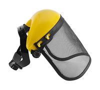 Aramox Casco di Sicurezza in Rete, Cappello per Casco di Sicurezza con Visiera in Rete Integrale per la Protezione Forestale del Decespugliatore