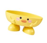 Aramox Caspetta di Anatra Carina Asciugatura Rapida a Forma di Anatra Design Duck Design in Plastica Box con Fori di Drenaggio Base Stabile per Bagno per il Bagno