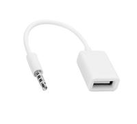 Aramox Cavo Adattatore da 3,5 Mm a USB, Materiale PVC, Design Compatto per Lettore Musicale per Auto, Compatibile con Laptop e di Altoparlanti