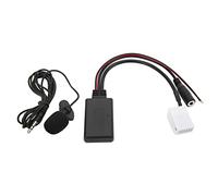 Aramox Cavo Aux per Auto, 12 Pin Autoradio RD4 Bluetooth Musica Cavo Aux Adattatore Nero Sostituzione per C2 C3 C4 C5 C6 C8(Con microfono)