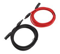 Aramox Cavo di Prolunga Solare, Adattatore Filo per Pannello Solare in Rame PPE 10 AWG, 30 A DC 1500 V IP68, Bassa Resistenza, da -40 ° F A 194 ° F, per Uso Fuori Rete di Tetto Fotovoltaico del (10m)