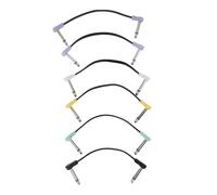 Aramox Cavo Patch di Chitarra, 6pcs 16 Cm 1/4 Pollice a 90 Gradi Casse per Pedali per Chitarra e Attrezzatura Audio