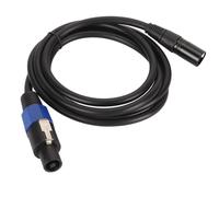 Aramox Cavo XLR Jack 3 Pin Maschio a Maschio Cavo di Prolunga per Altoparlante 1,8 M 5,9 Piedi Nucleo in Rame Privo di Ossigeno Ad Alta fedeltà per Amplificatore da Palco DJ PA