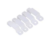 Aramox Clamp/Holder di Supporto in Silicone, Clamp/Holder Flessibile e Impermeabile per Striscia Luminosa RGB, Fissaggio 3528 5050 1210 LED, 100 Pezzi per Uso Domestico e in Ufficio (12 mm)