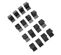 Aramox Clips per Uragano Clips Hardware Dell'otturatore Riutilizzabile in Acciaio Inossidabile per la Protezione della Finestra 16pcs per Protezione della Casa (BLACK)