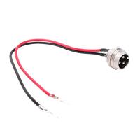 Aramox Connettore per Porta di Ricarica per Scooter Elettrico a 3 Pin e 2 Fili, Plastica Resistente, Installazione Rapida, Prestazioni Affidabili, Compatibile con Vari Modelli