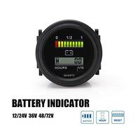 Aramox Contaore Digitale LCD con Indicatore LED della Batteria, Materiale ABS, Memoria di Spegnimento, Ripristino a Circuito Aperto, per Generatori e Tosaerba