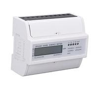 Aramox Contatore Elettrico 7P Potenza 220V Energia, XTM1250SA-U Monitor Intelligente Singolo Trifase, Display LCD Elettrico Multifunzionale su Guida DIN per Casa, Fabbrica