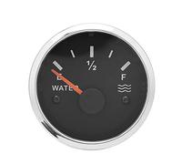 Aramox Contatore per Auto, misuratore di Livello dell'Acqua 52mm 12V / 24V in Acciaio Inossidabile Indicatore di Livello del Serbatoio dell'Acqua per Barche IP67 Impermeabile