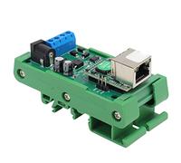 Aramox Convertitore da Ethernet a Modulo PCB 12V Protezione TVS 9600BPS UDP MQTT Server Seriale Ethernet per PLC Telecamera PTZ Smart Home Automation (Con custodia)