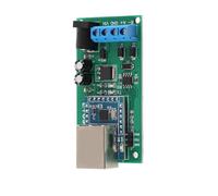 Aramox Convertitore da Ethernet a Modulo PCB 12V Protezione TVS 9600BPS UDP MQTT Server Seriale Ethernet per PLC Telecamera PTZ Smart Home Automation (Senza custodia)