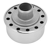 Aramox Coperchio Valvole di Sfiato Push-in Rotondo, in ABS e Metallo, per SBC SBF 327 350 396 454 302 351W 502, Placcatura Argento