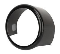 Aramox Copertura Griglia Stelvio, Anello Emblema Anteriore Nero Lucido per Stelvio 2017-2023, Accessorio Decorativo Anteriore Lucido Auto Ricambio Originale