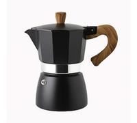 Aramox Corpo in Alluminio Fuso Durevole, Riscaldamento Innocuo, Caffettiera in Alluminio Portatile da 300 Ml, Pentola per Estratto a Freddo Moka, il Latte di Cappuccino (black #74)