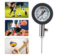 Aramox Costruzione in Metallo, Pressione Portatile a Sfera con Elementi Gommati per Calcio, Basket, Pallavolo, Rugby, Strumento Barometro Ad Aria per Regolare il Calcio, il, il Rugby