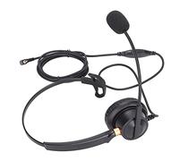 Aramox Cuffie Telefoniche con Microfono, Cuffie Cablate per Call Center con Jack da 2,5 Mm, in ABS con Cancellazione del Rumore per Telefoni Fissi e DECT, Volume Regolabile per Ufficio Leggero