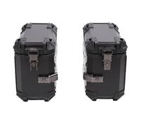 Aramox Custodia Laterale in Lega di Alluminio 35L con Serratura di Sicurezza, Design Protettivo, Resistenza Eccezionale, Sigillatura per lo Stoccaggio del Rack Destro Sinistro, l\