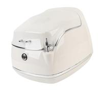 Aramox Custodia Portaoggetti in ABS per Bauletto per Litri, Universale, Adatta per Scooter con Serratura a Chiave a Grandezza Naturale (WHITE)