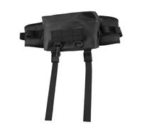 Aramox da Pesca, Borsa per Attrezzatura da Pesca con Tracolla Regolabile per Escursioni All'aperto, Materiale PVC (BLACK)