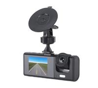 Aramox Dash Cam Doppia con Display 3 Pollici, Telecamera Auto HD 1080P per Registrazione Anteriore e Interna, con Sensore G, Registrazione in Loop