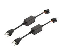 Aramox Decodificatori per Fari H4, 2 Pezzi Decodificatori per Fari H4 Plug Lampadine Resistore Anti Sfarfallio Codice di Errore Cancellatore di Avviso Compatibile con