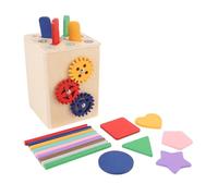 Aramox di attività in Legno Coordinato con Forme di Colore Educativo con Design Elegante a Secchiello, Che Migliora Le capacità Cognitive dei Bambini