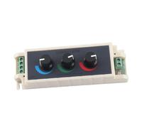 Aramox Dimmer con Manopola RGB, Materiale ABS con Controllo PWM Intelligente, luminosità del Colore Regolabile per Strisce LED 12V 24V, Ideale per Home Theater e Progetti Fai da Te