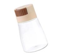 Aramox Dispenser in Plastica per Saliera Tipo di Pressa Bottiglia per Condimenti Quantitativi 11 Cm Forniture da per la Cottura Domestica e l'uso Quotidiano in Tavola (Beige)