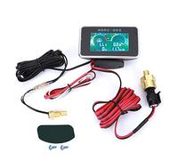 Aramox Display Digitale LCD 4 in 1 Voltmetro Acqua di Calibro del Carburante, Misuratore di Pressione dell'olio, con Tecnologia Avanzata, Misurazione Accurata del Motore