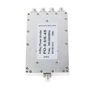 Aramox Divisore di Potenza SMA a 4 Vie, Splitter Microstrip in Lega di Alluminio, Intervallo di Frequenza 500 a 6000 MHz, Ideale per Applicazioni WiFi CDMA LTE