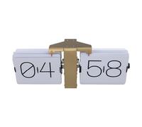 Aramox Elegante Orologio Automatico a Vibrazione Squisita Fattura Orologio con Numeri Grandi per Soggiorno Camera da Letto Studio 24 Ore su 24 Acciaio Inossidabile 304 PVC da Tavolo (Cornice Dorata