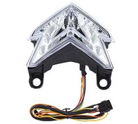 Aramox Fanale Posteriore a LED per Moto Fanale Posteriore per Freno Indicatore di Direzione per Z800 2013 2014 (Bianco)