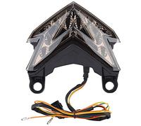 Aramox Fanale Posteriore a LED per Moto Fanale Posteriore per Freno Indicatore di Direzione per Z800 2013 2014 (Nero)