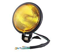 Aramox Faro anteriore, lampadina per faro tondo 5 pollici per moto (Amber)