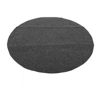 Aramox Fondo Resistente all'olio, Non Slip, Tappetino Rotondo Protettivo per Eventi di Cottura all'aperto, Facile da Usare, Realizzato in Poliestere con Fondo in PVC, Diametro di 36 Pollici, Grigio
