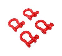 Aramox Gancio a D Lock Bow Shackle 2T Acciaio Lega Pesante | Gancio a U Marino, Dado di Bloccaggio a Perno Solido, per Rimorchio, Barca, Traino, Recupero