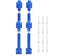 Aramox Gancio per Asta per Piscina, Ganci per Gru per Piscina in Plastica ABS, Set di Stoccaggio per Montaggio a Parete 31 X 11 X 4 Cm per Tubo di Aspirazione, Spazzola per Skimmer e Attrezzi da