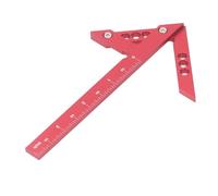 Aramox Gasso Centrale, Righello della in Lega di Alluminio 100 Mm 45 ° 90 ° per la Lavorazione del Legno con Scala 100 Mm, Scriba con facilità, Design Portatile, funzionalità Versatile,