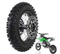 Aramox Gruppo di Pneumatici per Bordo della Ruota Posteriore 10 Pollici 80/100-10 3,00-10 Gruppo Tubo Interno con Rotore del Freno Ad Asse 12 Mm e Pignone 420 41t per Bici Sporco Mini