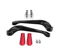 Aramox Guardia di Protezione del Freno del Motociclo, Manubrio In Fibra di Carbonio Proteggi Guardia di Protezione in Lega di Alluminio della Leva del Freno della Frizione Manubrio (1 Paio)(Red)